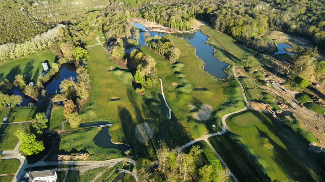 Le parcours du Golf International Clément Ader — PARCOURS GOLF DRONE1